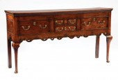 QUEEN ANNE CARVED WALNUT WELSH