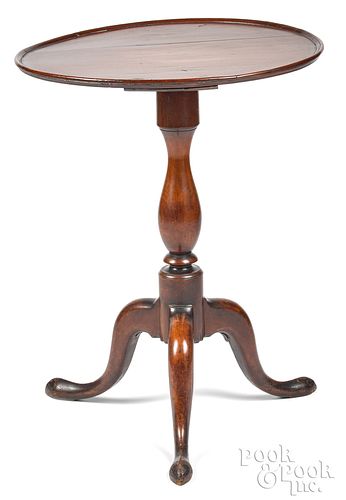 QUEEN ANNE CHERRY CANDLESTAND, LATE