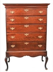 QUEEN ANNE CHERRY CHEST ON FRA