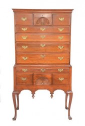 QUEEN ANNE CHERRY FLAT TOP HIG