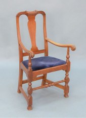 QUEEN ANNE CHERRY GREAT CHAIR,