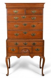 QUEEN ANNE CHERRY HIGHBOY, 18T