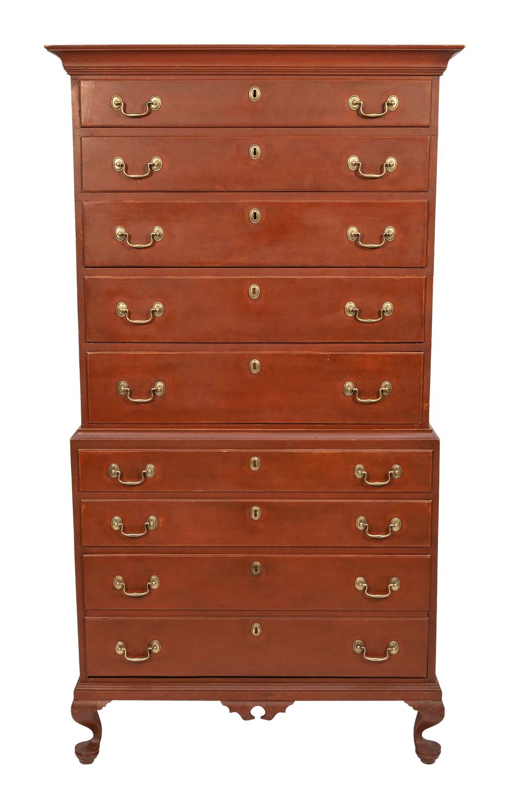 QUEEN ANNE CHEST-ON-CHEST