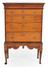 QUEEN ANNE CHEST-ON-FRAME 18TH
