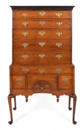 QUEEN ANNE CURLY MAPLE FLAT-TO