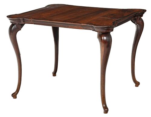 QUEEN ANNE FIGURED INLAID WALNUT