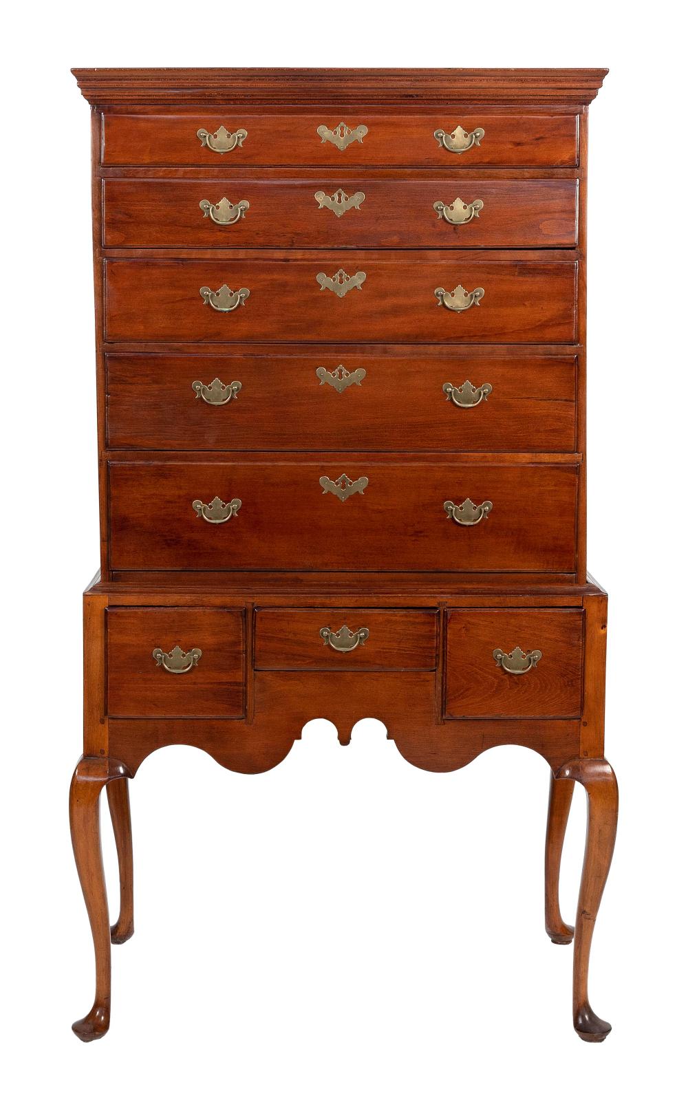 QUEEN ANNE FLAT-TOP HIGHBOY RHODE