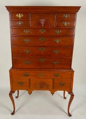 QUEEN ANNE HIGHBOY HEIGHT 65.5