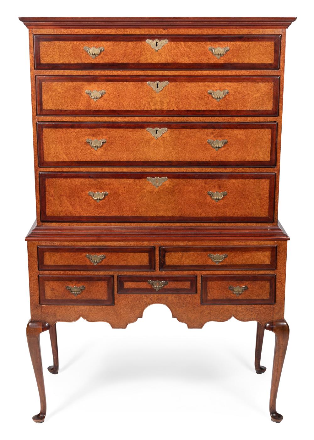 QUEEN ANNE HIGHBOY MID-18TH CENTURY