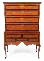 QUEEN ANNE HIGHBOY MID-18TH CE