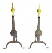 QUEEN ANNE KNIFE BLADE ANDIRON