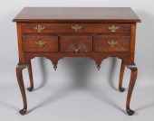 QUEEN ANNE MAHOGANY AND MAPLE