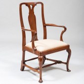 QUEEN ANNE MAHOGANY ARMCHAIR39