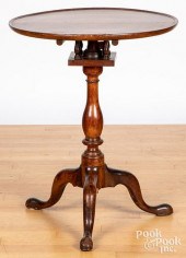 QUEEN ANNE MAHOGANY CANDLESTAN