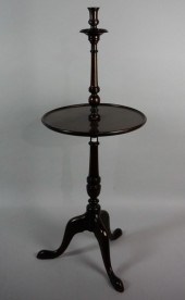 QUEEN ANNE MAHOGANY CANDLESTAN