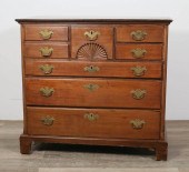 QUEEN ANNE MAHOGANY CHEST OF D