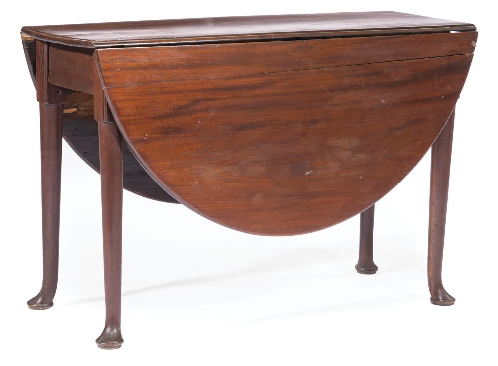QUEEN ANNE MAHOGANY DROP-LEAF
