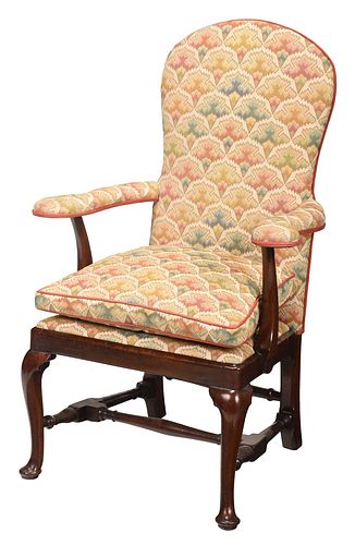 QUEEN ANNE MAHOGANY FLAME STITCH