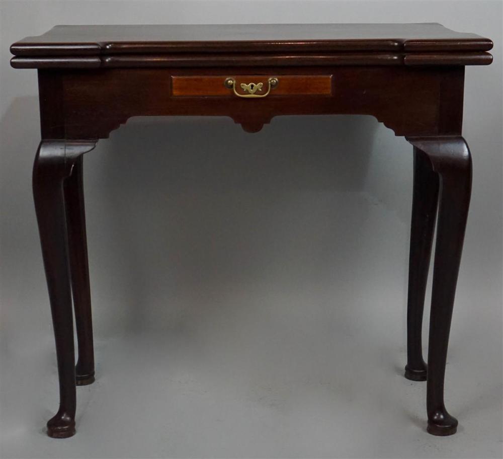 QUEEN ANNE MAHOGANY GAME TABLEQUEEN
