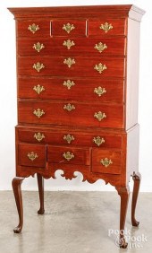 QUEEN ANNE MAHOGANY HIGH CHEST