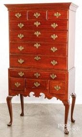 QUEEN ANNE MAHOGANY HIGH CHEST