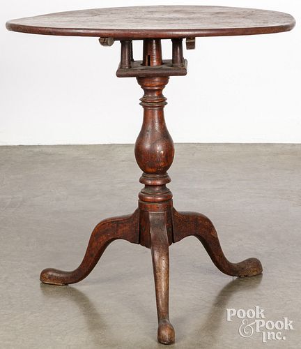 QUEEN ANNE MAHOGANY TEA TABLE, 18TH