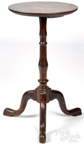 QUEEN ANNE MAPLE CANDLESTAND,
