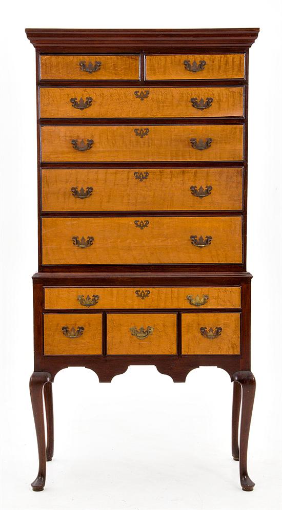 Queen Anne maple highboy probably