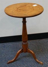 QUEEN ANNE MAPLE TRIPOD CANDLE
