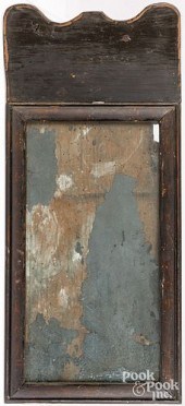 QUEEN ANNE PAINTED PINE MIRROR