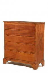 QUEEN ANNE PINE CHEST OF DRAWE