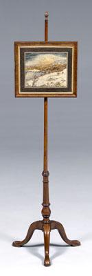 Queen Anne pole screen with