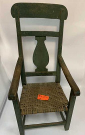 QUEEN ANNE SIDE CHAIR SLAT BAC