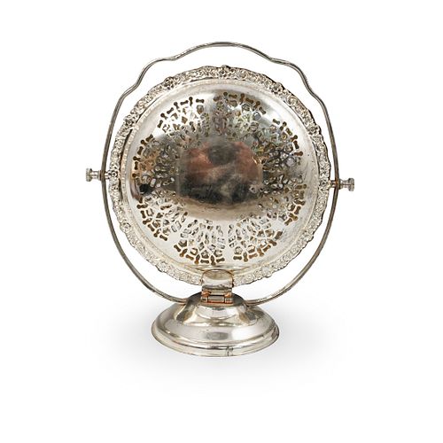 QUEEN ANNE SILVER PLATED CAKE