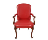 QUEEN ANNE STYLE ARM CHAIR<br>