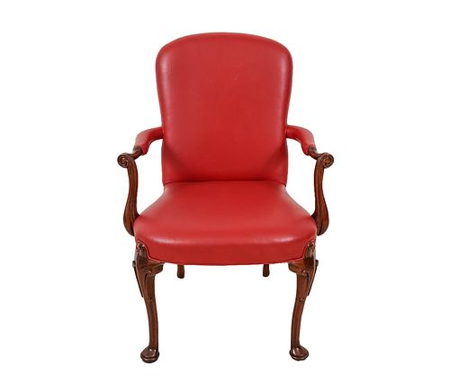 QUEEN ANNE STYLE ARM CHAIRQueen