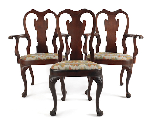 Queen Anne style bench made