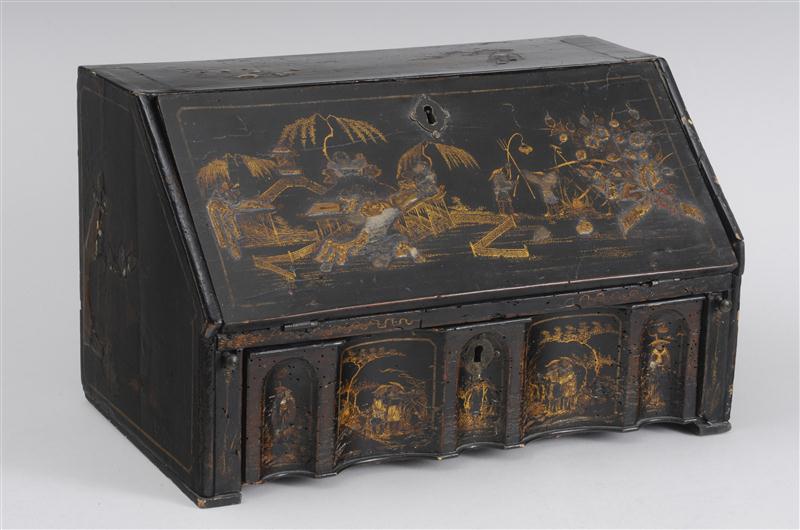 QUEEN ANNE STYLE BLACK LACQUER