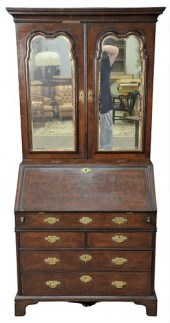 QUEEN ANNE STYLE BURLWOOD SECR