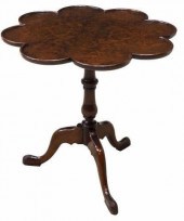 QUEEN ANNE STYLE BURLWOOD TILT