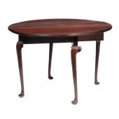 QUEEN ANNE-STYLE CARVED WALNUT