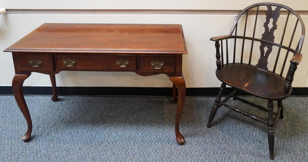 QUEEN ANNE STYLE CHERRY DESK AND