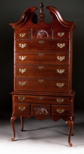 Queen Anne style cherrywood hi