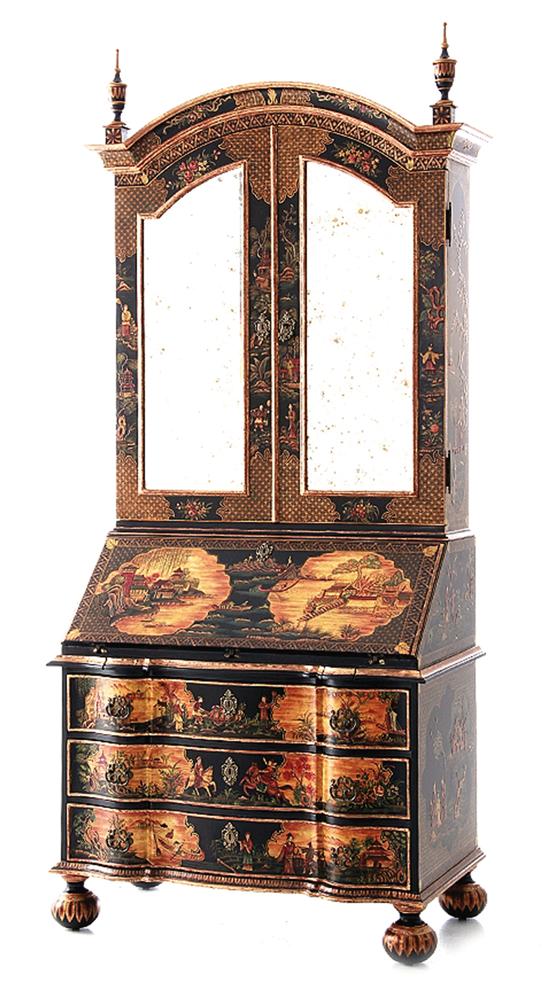 Queen Anne style Chinoiserie desk