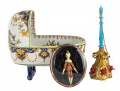 QUEEN ANNE STYLE DOLL, DELFT C