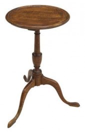 QUEEN ANNE STYLE FIGURED WOOD