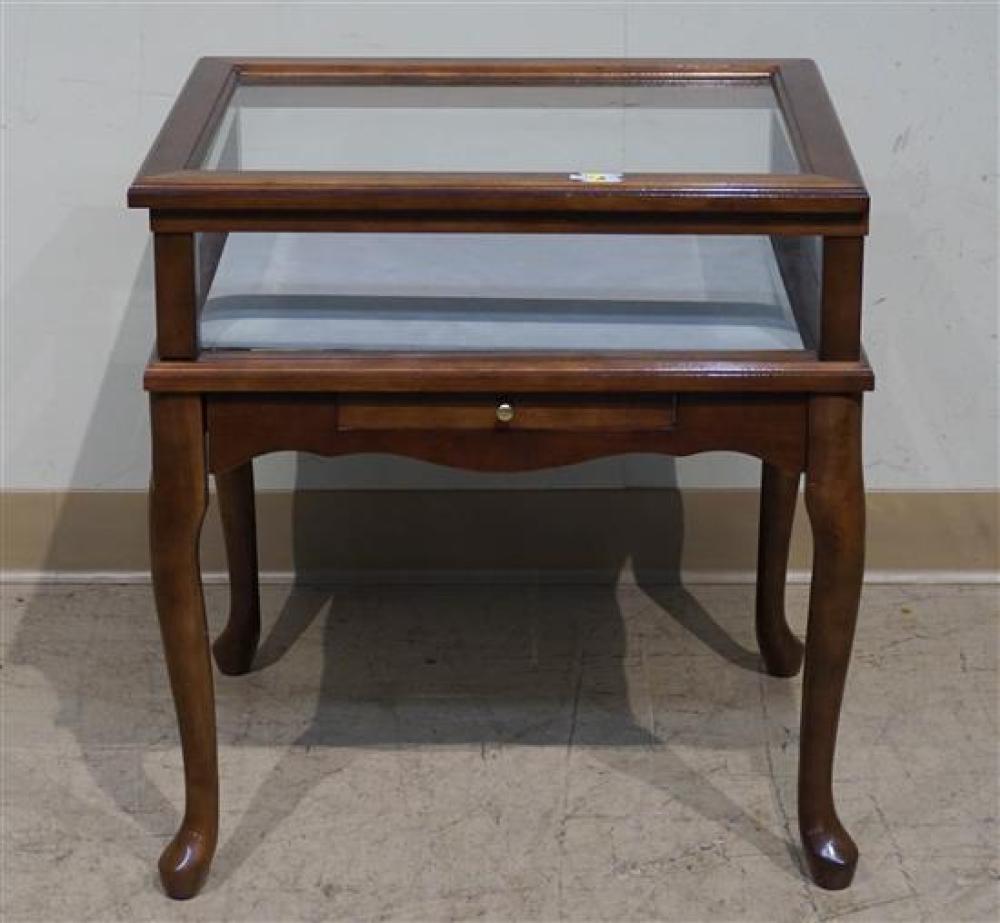 QUEEN ANNE STYLE FRUITWOOD CURIO