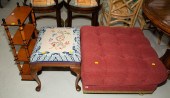 QUEEN ANNE STYLE HASSOCK & MOD