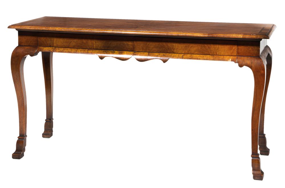 QUEEN ANNE-STYLE INLAID WALNUT