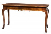 QUEEN ANNE-STYLE INLAID WALNUT